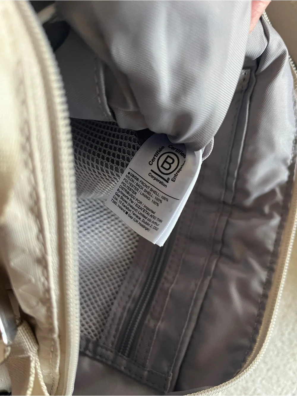 Athleta Neutral Taupe Crossbody Shoulder Bag